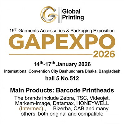 Глобальная печать на GAPEXPO 2026 — ведущий производитель термопечатающих головок (зал 5 · стенд ...
